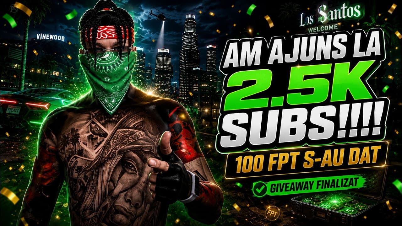 Am DAT Giveaway-ul de 100 FPT pe FPlayT! Cine a castigat? #fplayt #fivemromania