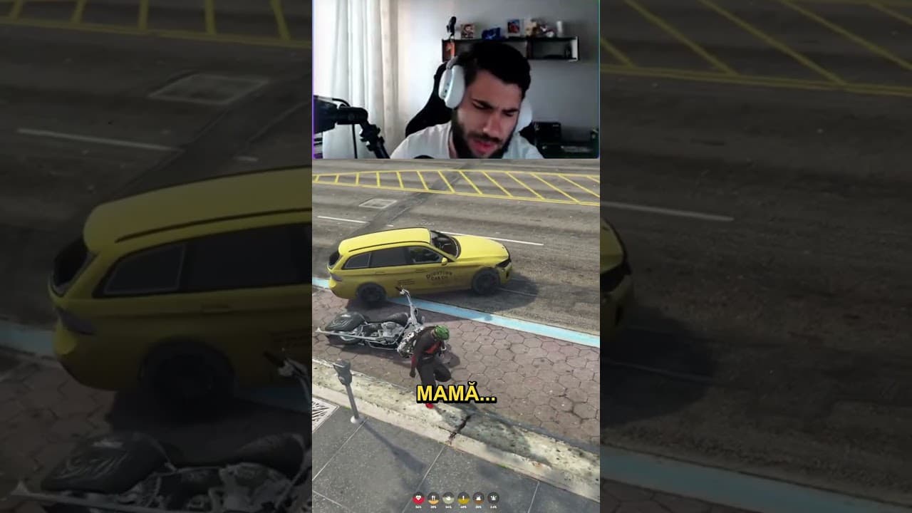 M-a lovit taxiul, apoi m-a intrebat daca vreau la spital 🚕💀 #fplayt #shorts